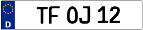 Trailer License Plate